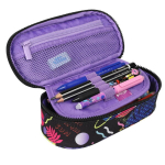 &Uuml;he kambriga pliiatsikott, CoolPack, klapiga, ilma lisatarvikuteta, Disney Stitch, must