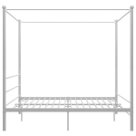 kaheinimese voodi，t&auml;iskasvanu voodi，baldahhiiniga voodiraam, valge, metall, 200 x 200 cm CFE512418