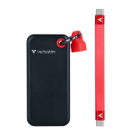 V&auml;line k&otilde;vaketas V&auml;line SSD ketas Verbatim USB-C 3.2 Gen 2, 1TB, must/punane