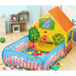 Laste telgiga aiamaja koos lilletoaga