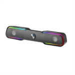 Mars Gaming MSBX Mustas&uuml;steem - Bluetooth 5.0 + Jack 3.5 - DSP Heliga 10W - D&uuml;naamiline RGB Valgustus