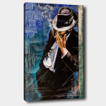 Reproduktsioon Suitsetav k&uuml;baraga mees