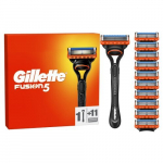 Komplekt Gillette Fusion 5: pardel + raseerimisterad, 11 tk