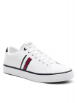 Tommy Hilfiger meeste tennised Th Hi Vulc Low Stripes Mesh FM0FM04946 valge