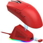 Attack Shark X11 traadita m&auml;ngu hiir, RGB, 22K DPI - X11 -Red