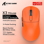 X3 traadita m&auml;ng hiire punane kolmes režiimis 4K Paw3395 - x3 Orange