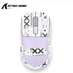 Kuum m&uuml;&uuml;gir&uuml;nnak Shark X3 Wireless Bluetooth Mouse Pixart Paw3395 - Lavendel mitte -libisemine