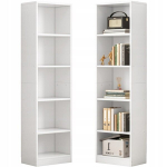 Valge k&otilde;rge Skandinaavia Loft raamaturiiul elutuppa 182 cm