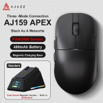 Ajazzi r&uuml;nnaku Shark Wireless Game Mouse - RGB, magnetiline virnastamine, 30K DPI - AJ159Apex -Black