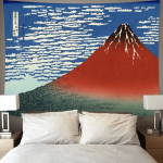 Fuji m&auml;gi ja suurep&auml;rane Kanagava laine seinavaip - Jaapani seinakaunistus - 12, 150x250cm