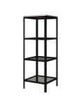 Riiul Furniture Reli, valge/must