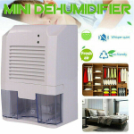 Elektriline mini -dehumidifier, mis kannab 800 ml &otilde;hukuivati ​​vannitoa, keldri, k&ouml;&ouml;gi, kontori neelduva haaravansti RV garaaži jaoks ~ 2787