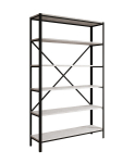 Raamaturiiul Furniture Ralph, valge