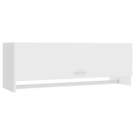 vidaXL garderoob, valge 100 x 32,5 x 35 cm, puitlaastplaat