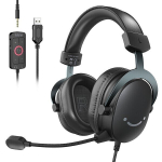 Vifined k&otilde;rvaklapid, 3,5 mm pistikupesa ja USB-k&otilde;rvaklapid, millel on 7,1 ruumilise heli / helitugevuse juhtimine / vaigistus PC / MAC / PS4 / PS4 / PS5 / PS5 segisti-H9