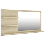 vidaXL vannitoa peegel, Sonoma tamm, 90 x 10,5 x 45 cm, puitlaastplaat