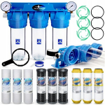 Veefilter majapidamiseks koos 3-astmelise pehmendusega ja filtrite komplektiga, Aquafilter FCCST