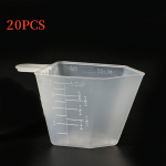 1/3/5/10/20tk, 250ml Lusikas, 250cc M&otilde;&otilde;te Vahend, 8oz M&otilde;&otilde;teinstrument Pesupulbri Tassi Lisatarvikud., 20 vnt baltos spalvos