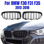Auto eesmise iluv&otilde;re v&otilde;idus&otilde;it Front Sports Ire iluv&otilde;re, l&auml;ikiv must, topeltplaadid neeruv&otilde;re BMW 3-seeria jaoks F30 F35 2012-2018.