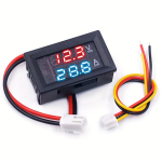 Digitaalne Voltmeeter Ammeter N&auml;idik,  Raudona+raudona