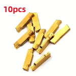 10-pakk/20-pakk MGMN200-G karbiidsisendid, kuldne, karastatud sulam, MGEHR/MGIVR CNC t&ouml;&ouml;riistadele., 10 vnt MGMN200-G