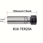 Karastatud Sulami CNC Keermega T&ouml;&ouml;riist, 1vnt B18-TER20A
