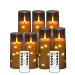 LED leegiga kuplik&uuml;&uuml;nlaid&auml;pp, t&auml;htpael, akr&uuml;&uuml;lk&uuml;&uuml;nal,  pilka (D5,84 cm x A12,7 cm12,7 cm15,24 cm15,24 cm17,78 cm17,78 cm17,78 cm)