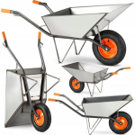 Aia- ja ehitusk&auml;ru HIGHER&reg; 120L, kuni 210 kg, t&auml;ispuhutava rattaga