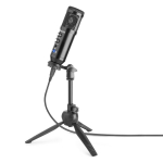 Vonyx CM320B stuudiomikrofon USB must kajaga, CM320B