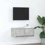 telerikapp，TV Kapp，telerialus, betoonhall, 60x31x25,5 cm, tehispuit CFE134246