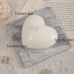 Igavene Leek Romantiline S&uuml;damekujuline K&uuml;&uuml;nal, baltas