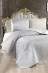 Voodikatte komplekt Sanem Cream Grey, 230x250 cm, 3 osa