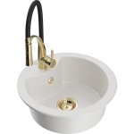 &Uuml;hekordne graniidist valamu Mexen Diego k&ouml;&ouml;gisegistiga Aster, valge - 6512-20-73450-57-G