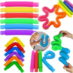 Pop Tube Sensory Tubes Anti-stress squishies paks XXL m&auml;nguasi 6tk