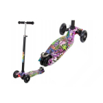 Kolmerattaline t&otilde;ukeratas LED ratastega Graffiti Rose