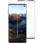 Kaitseklaas Samsung Galaxy S10 jaoks - T&auml;ielik Must Serva K&otilde;ver Klaasiekraan Kaitse Vastupidav [Phonillico&reg;]