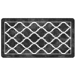 elutoa vaip，vaip, pestav, must ja valge, 80 x 150 cm, libisemisvastane CFE89846