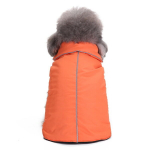 Koerariided, peegeldav soe koera talvejope - veekindel tuulekindel kilpkonnakael, DZ153 oranž-S