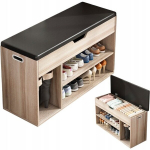 Puidust kingakapp istmega 2 avatud riiulit heledast tammepuust