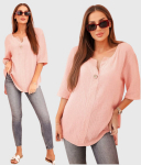 Pluus naistele Muslin, roosa