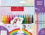Viltpliiatsid Faber-Castell 18+6-v&auml;rvi unicorn