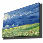 Reproduktsioon Wheatfield Under Thunderclouds