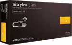 Mustad nitriilkindad Mercator Nitrylex Black, 100tk.