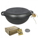 Wok malmkaanega pann, 12 l