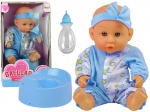 Nukk Blue Baby Doll Potty Drink Pee, 24 cm