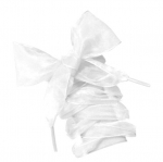 Organza laiad kingapaelad 20 mm 120 cm, v&auml;rv valge