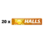 Kommid Halls Honey Lemon, mee ja sidruni maitse, 33,5 g x 20 tk