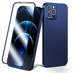 Joyroom 360 Full Case front and back cover for iPhone 13 + tempered glass screen protector blue (JR-BP927 blue) (Light blue || Niebieski)