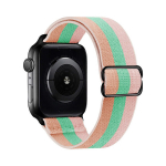 Nailon Solo Rihm Apple Watch jaoks &ndash; Roosa/Roheline 42/44/45mm