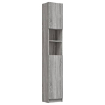 Vannitoakapp vidaXL, hall Sonoma tamm, 32 x 25,5 x 190 cm, tehispuit